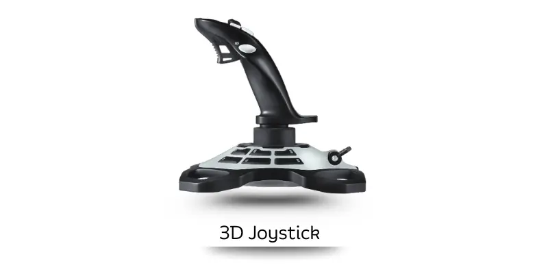3D joystick used for gaming, simulation, and virtual reality controls.