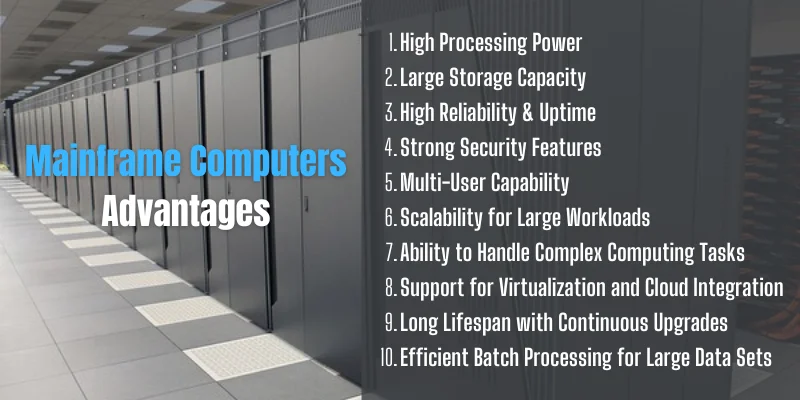 advantages of mainframe computers