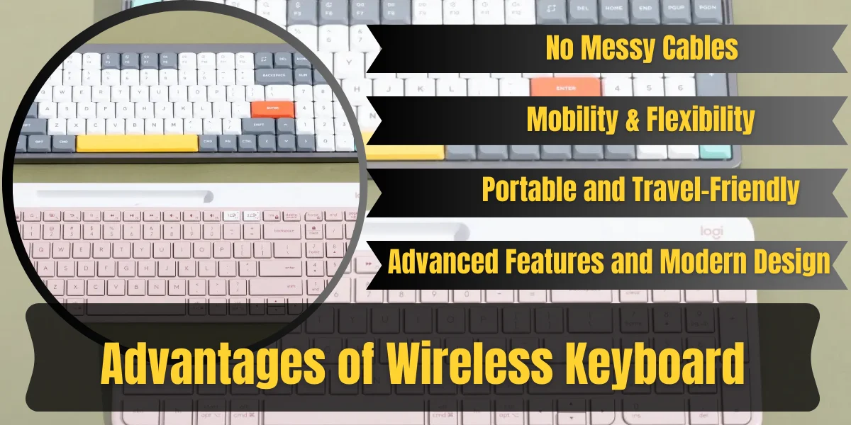 advantages of wireless keyboard