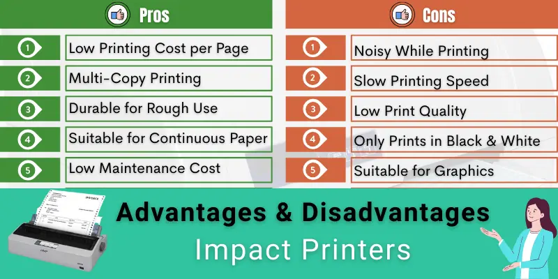 Pros and cons of impact printers – comparison of advantages and disadvantages