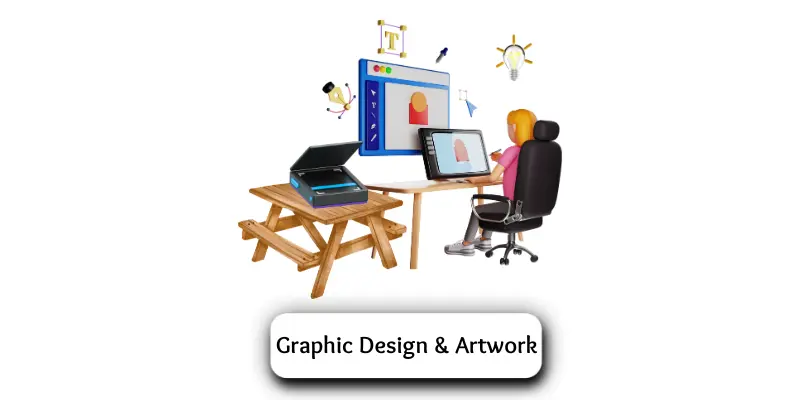 Artist digitizing artwork using a flatbed scanner.