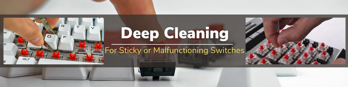 deep cleaning mechanical switches