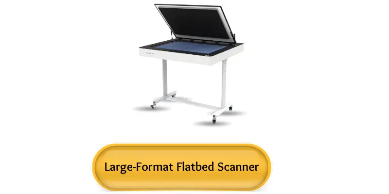 Large-format flatbed scanner for oversized documents