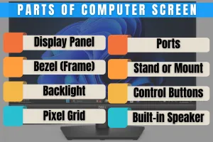 Components Of A Computer Monitor Parts of a Computer Screen – Simple Guide for Beginners