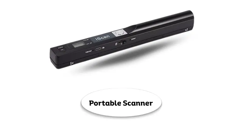 Portable scanner for fast and easy document scanning on the go.