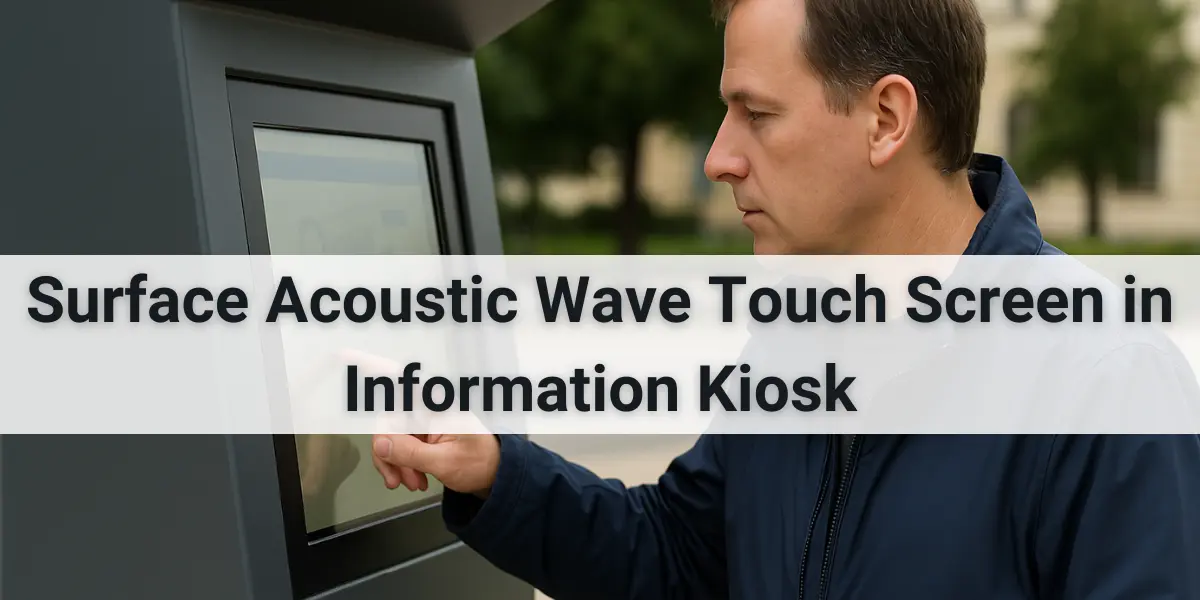 Surface Acoustic Wave touch screen in information kiosk