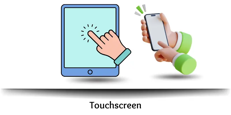 Touchscreen interface as an input device for computers and smartphones