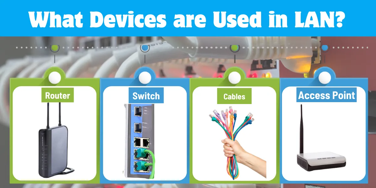 what devices are used in lan
